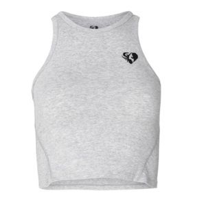 Women’s Best Crop Top Grey Size S